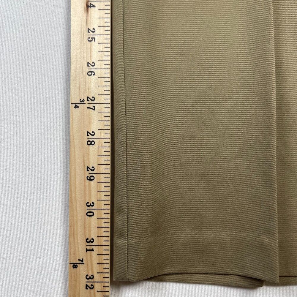Dockers D3 Pants Men's 34 x 32 Khaki Cotton Flat Front Classic Fit Slash Pockets - Picture 10 of 14